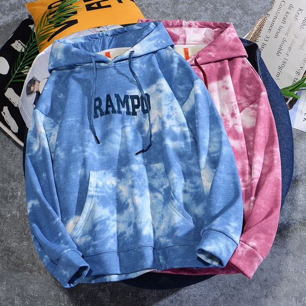 2021 tie-dyed high street male nightgown heavy fashion mark loose ins couple with hoodie oversize cj08, Black;brown 
2021 tie-dyed high street male nightgown heavy fashion mark loose ins couple with hoodie oversize cj08, Black;brown