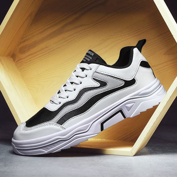 combination spring 2020 new men's shoes korean fashion ins fashion running sports casual board shoes c1212, Black;white
combination spring 2020 new men's shoes korean fashion ins fashion running sports casual board shoes c1212, Black;white