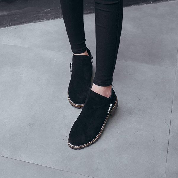 boots autumn winter fashion women classic zipper ankle grind arenaceous warm plush shoes, Black
boots autumn winter fashion women classic zipper ankle grind arenaceous warm plush shoes, Black