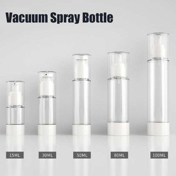 storage bottles & jars 1pcs plastic travel refillable bottle transparent airless pump perfume liquid vacuum cream 15ml/30ml/50ml/80ml/100ml
storage bottles & jars 1pcs plastic travel refillable bottle transparent airless pump perfume liquid vacuum cream 15ml/30ml/50ml/80ml/100ml