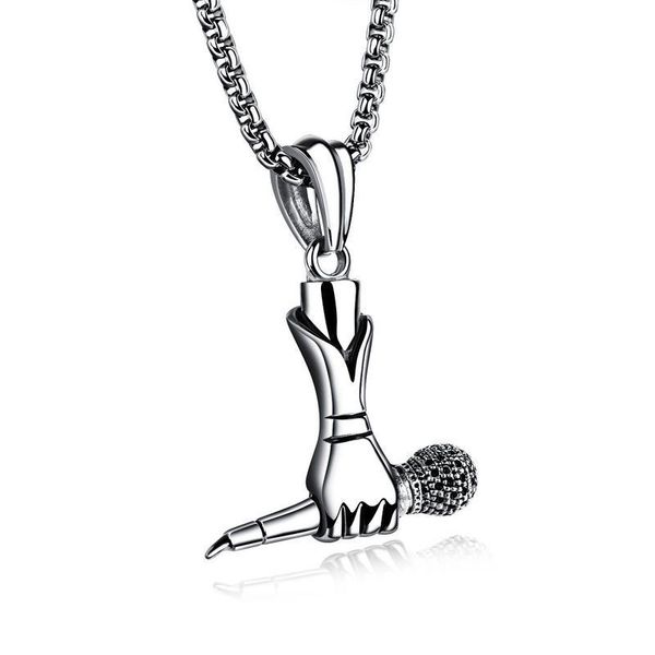 pendant necklaces hip hop rock high polishing 316l stainless steel microphone necklace for men jewelry with 60cm chain drop, Silver
pendant necklaces hip hop rock high polishing 316l stainless steel microphone necklace for men jewelry with 60cm chain drop, Silver