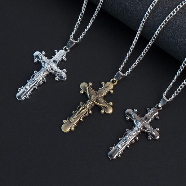 chains satan cross titanium steel 316l stainless pendant necklace satanism gothic punk jewelry, Silver
chains satan cross titanium steel 316l stainless pendant necklace satanism gothic punk jewelry, Silver