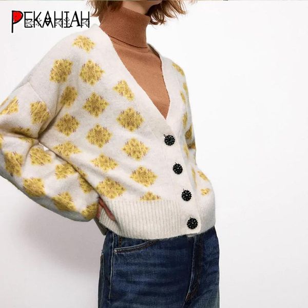 women's knits & tees vintage v-neck button knitted sweater winter clohting fashion slim print warm office lady cardigan casual loose ch, White
women's knits & tees vintage v-neck button knitted sweater winter clohting fashion slim print warm office lady cardigan casual loose ch, White