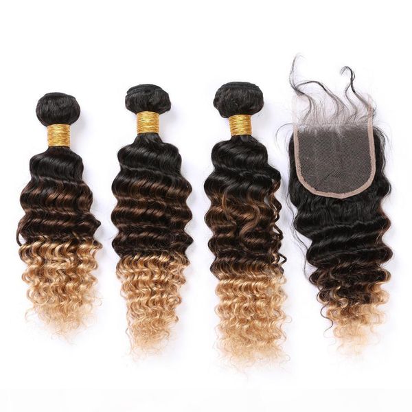 #1b 4 27 ombre malaysian deep wave human hair 3bundles with lace closure black brown to honey blonde 3tone ombre virgin hair weaves
#1b 4 27 ombre malaysian deep wave human hair 3bundles with lace closure black brown to honey blonde 3tone ombre virgin hair weaves
