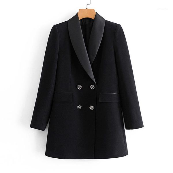 malina fashion black shawl collar blazers women elegant velvet mid length jackets women double breasted pockets suits ladies1, White;black
malina fashion black shawl collar blazers women elegant velvet mid length jackets women double breasted pockets suits ladies1, White;black