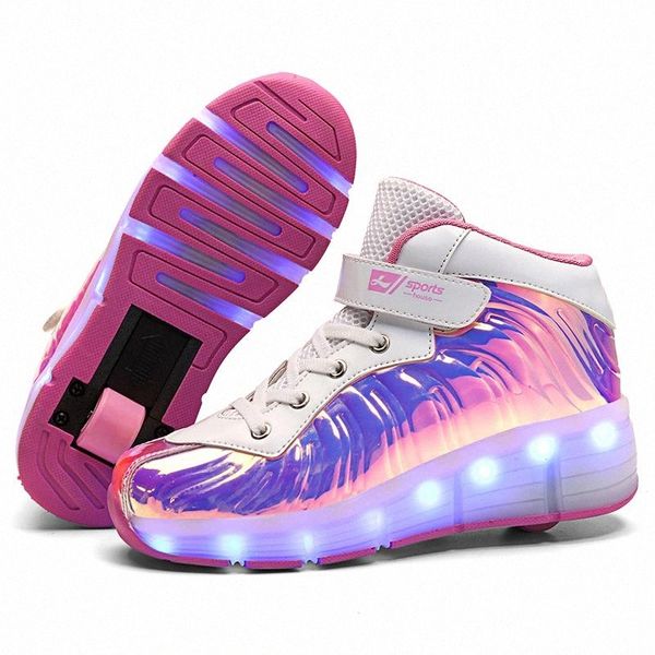 black pink red usb charging fashion girls boys led light roller skate shoes for children kids sneakers with wheels one wheels #h451
black pink red usb charging fashion girls boys led light roller skate shoes for children kids sneakers with wheels one wheels #h451