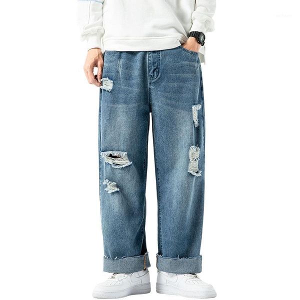 2020 men stylish ripped jeans pants biker loose straight frayed denim trousers fashion jeans men clothesm-5xl1, Blue
2020 men stylish ripped jeans pants biker loose straight frayed denim trousers fashion jeans men clothesm-5xl1, Blue