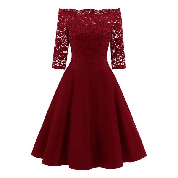 zaful spring women retro dress lace panel off the shoulder vintage flare dresses elegant solid midi party dress vestido mujer1, White;black
zaful spring women retro dress lace panel off the shoulder vintage flare dresses elegant solid midi party dress vestido mujer1, White;black