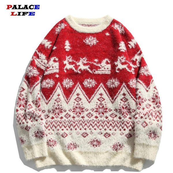 2020 mens hip hop streetwear pullover sweater christmas cartoon pattern knitted sweater cotton loose red pullover, White;black
2020 mens hip hop streetwear pullover sweater christmas cartoon pattern knitted sweater cotton loose red pullover, White;black