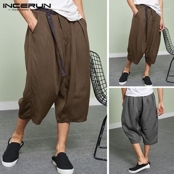 men's pants incerun men leisure solid color pockets bottoms vintage loose trousers man cotton comfy lace up with belt homewear1, Black
men's pants incerun men leisure solid color pockets bottoms vintage loose trousers man cotton comfy lace up with belt homewear1, Black