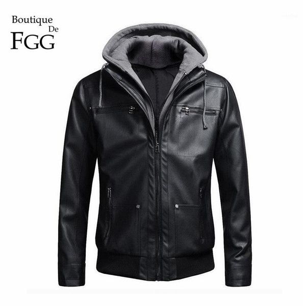 european size" hat detachable cotton hooded motorcycle biker men black pu leather jacket and coat slim fur inside jaqueta couro1
european size" hat detachable cotton hooded motorcycle biker men black pu leather jacket and coat slim fur inside jaqueta couro1