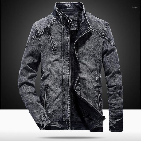 vintage denim jackets men slim fit solid color casual mens jeans coat fashion stand clothes for men black blue casaca hombre1, Black;brown
vintage denim jackets men slim fit solid color casual mens jeans coat fashion stand clothes for men black blue casaca hombre1, Black;brown