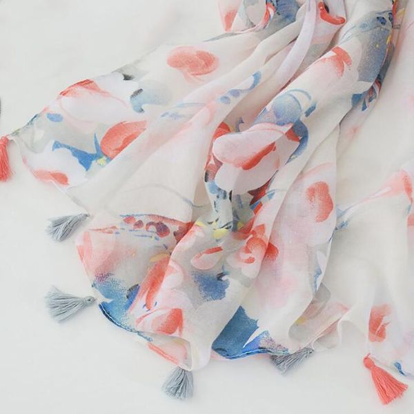 scarves 2021 fashion spring/summer women floral printing beach chiffon scarf shawls female long wraps sunscreen hijab, Blue;gray
scarves 2021 fashion spring/summer women floral printing beach chiffon scarf shawls female long wraps sunscreen hijab, Blue;gray