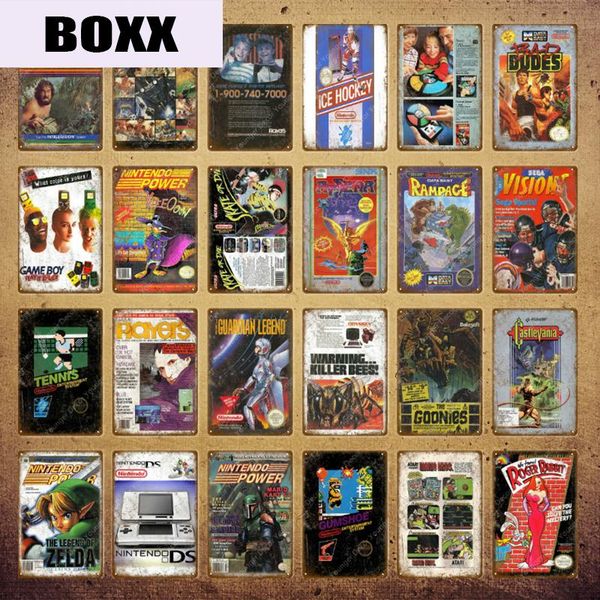 classic gaming poster gamer wall sticker for kids room game center decor vintage advertising signs metal art painting yi-017
classic gaming poster gamer wall sticker for kids room game center decor vintage advertising signs metal art painting yi-017