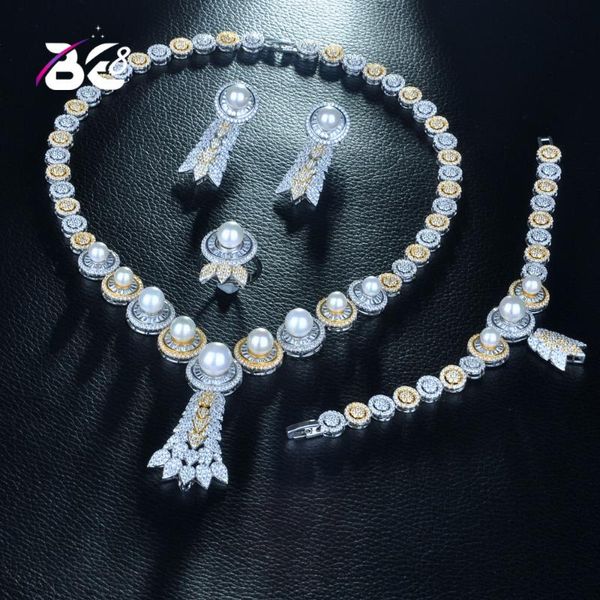 be 8 bridal zirconia 2 tones necklace earring ring for women party, luxury dubai nigeria cz crystal wedding full jewelry sets275, Silver
be 8 bridal zirconia 2 tones necklace earring ring for women party, luxury dubai nigeria cz crystal wedding full jewelry sets275, Silver