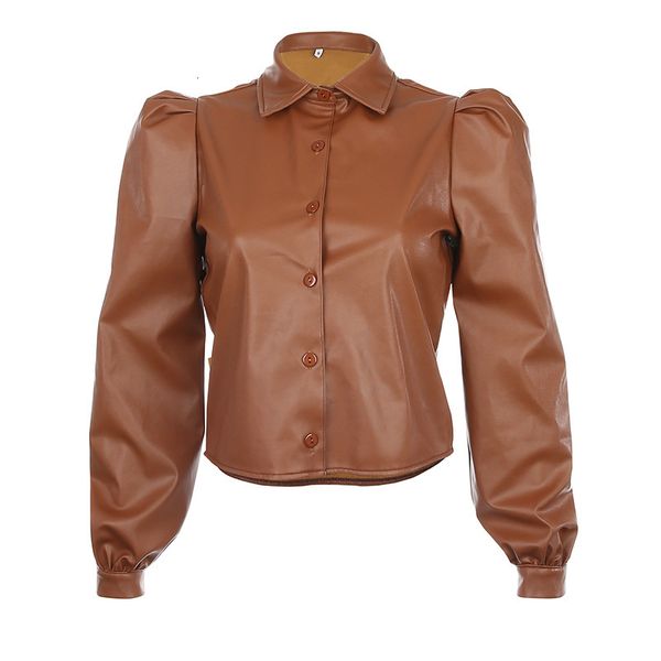 2021 spring and in the autumn new fashion simple female handsome industrial lapel style unique breasted bubble sleeve jacket wdqi, Black;brown
2021 spring and in the autumn new fashion simple female handsome industrial lapel style unique breasted bubble sleeve jacket wdqi, Black;brown