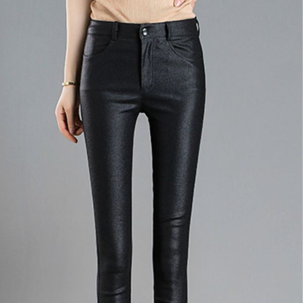 autumn winter warm women's pants dropshipping female pu leather velvet trousers elastic pencil skinny pants women's tight pants q1, Black;white
autumn winter warm women's pants dropshipping female pu leather velvet trousers elastic pencil skinny pants women's tight pants q1, Black;white