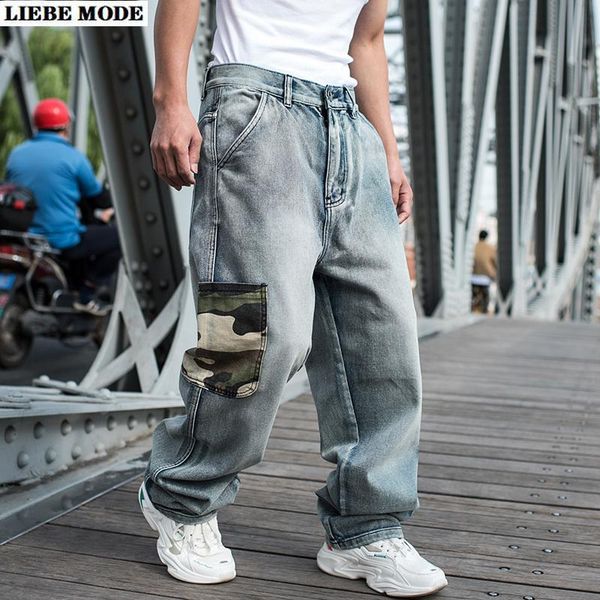 plus big size hip hop wide leg jeans long trousers men loose straight fashion streetwear camouflage pocket denim jeans mens, Blue
plus big size hip hop wide leg jeans long trousers men loose straight fashion streetwear camouflage pocket denim jeans mens, Blue