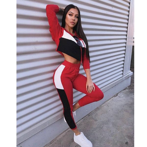 2 pcs women set autumn winter cotton sweatshirt + pants lady sportwear patchwork hoodies pullovers suit warm tracksuit y200110, White
2 pcs women set autumn winter cotton sweatshirt + pants lady sportwear patchwork hoodies pullovers suit warm tracksuit y200110, White