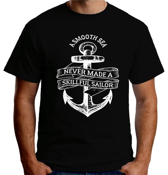 men's t-shirt 2019 mens premium t shirt a smooth sea skillful sailor anchor sailer base shirt, White;black
men's t-shirt 2019 mens premium t shirt a smooth sea skillful sailor anchor sailer base shirt, White;black