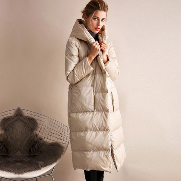 women's down & parkas biege long jackets jacket women thick european and american style white duck female winter warm coats, Black
women's down & parkas biege long jackets jacket women thick european and american style white duck female winter warm coats, Black