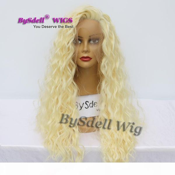 new stylish long water kinky curly blonde hair wig synthetic pastel blonde 613# color lace front wigs for black white woman
new stylish long water kinky curly blonde hair wig synthetic pastel blonde 613# color lace front wigs for black white woman