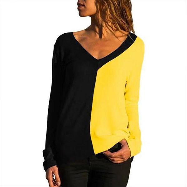 women's t shirt long sleeve splice tshirt v-neck women striped splicing 5xl plus size autumn winter basic ladies sj1733y, White
women's t shirt long sleeve splice tshirt v-neck women striped splicing 5xl plus size autumn winter basic ladies sj1733y, White