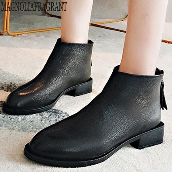 new women shoes thick heel slip ankle boots winter single boots female genuine leather short zapatos de mujer y265, Black
new women shoes thick heel slip ankle boots winter single boots female genuine leather short zapatos de mujer y265, Black