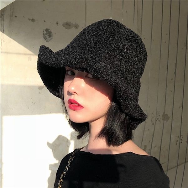 fur thick warm winter bucket hat women solid color girls flat felt material fedoras ladies bob feminios fashion gorras 201215, Blue;gray
fur thick warm winter bucket hat women solid color girls flat felt material fedoras ladies bob feminios fashion gorras 201215, Blue;gray