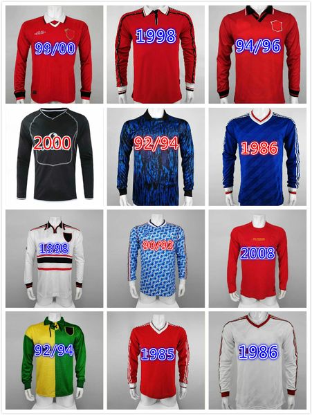 long sleeve 1992 1994 07 08 retro solskjaer scholes keane football shirt ronaldo beckham robeon cantona rooney giggs retro soccer jerseys, Black;yellow
long sleeve 1992 1994 07 08 retro solskjaer scholes keane football shirt ronaldo beckham robeon cantona rooney giggs retro soccer jerseys, Black;yellow