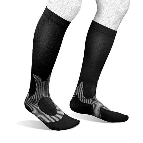 men women compression socks fit for sports graduated athletic & for anti fatigue pain relief knee high stockings, Black 
men women compression socks fit for sports graduated athletic & for anti fatigue pain relief knee high stockings, Black
