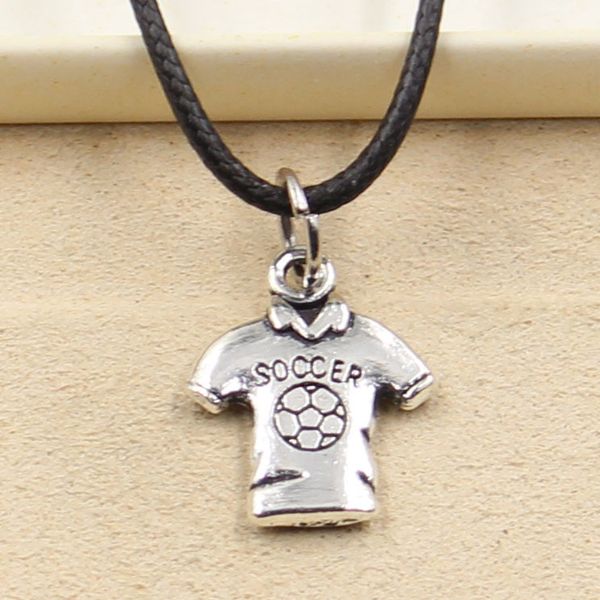 pendant soccer shirts jersey necklace choker charm black leather cord factory price handmade jewelry hloq, Silver
pendant soccer shirts jersey necklace choker charm black leather cord factory price handmade jewelry hloq, Silver