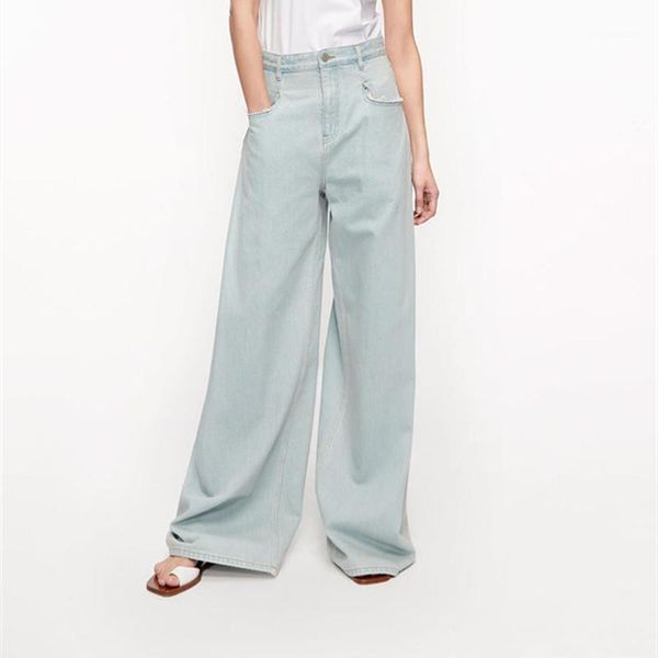 women's jeans boyfriend for women 2021 summer high waist loose wide legs washed denim pants female vintage bell bottom full length jean, Blue
women's jeans boyfriend for women 2021 summer high waist loose wide legs washed denim pants female vintage bell bottom full length jean, Blue