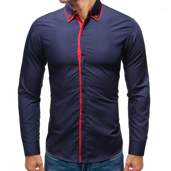 lvba brand spring autumn shirts men button-down solid patchwork shirt mens long sleeve business casual slim fit male shirts1, White;black
lvba brand spring autumn shirts men button-down solid patchwork shirt mens long sleeve business casual slim fit male shirts1, White;black