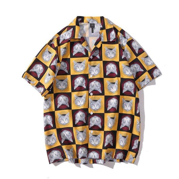 #3845 summer full cat 3d printed mens shirts laple collar short sleeve vintage casual hawaii shirt man fashions beach shirt, White;black
#3845 summer full cat 3d printed mens shirts laple collar short sleeve vintage casual hawaii shirt man fashions beach shirt, White;black