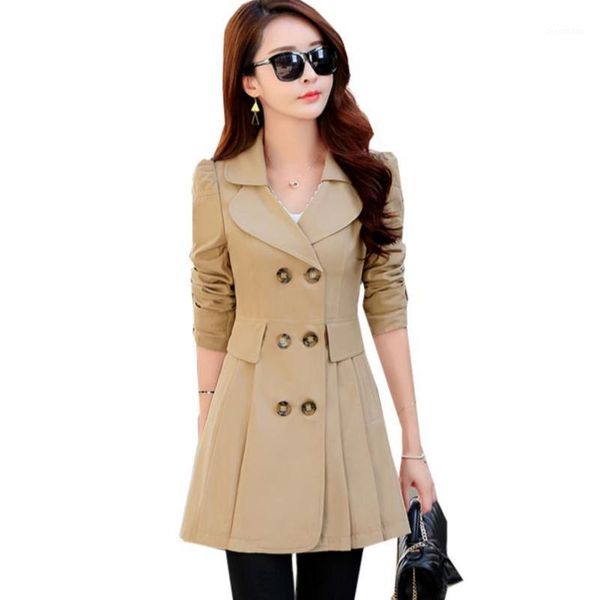 autumn new women coat fashion double breasted mid-long trench coat women khaki slim waist windbreaker female spring casual1, Tan;black
autumn new women coat fashion double breasted mid-long trench coat women khaki slim waist windbreaker female spring casual1, Tan;black