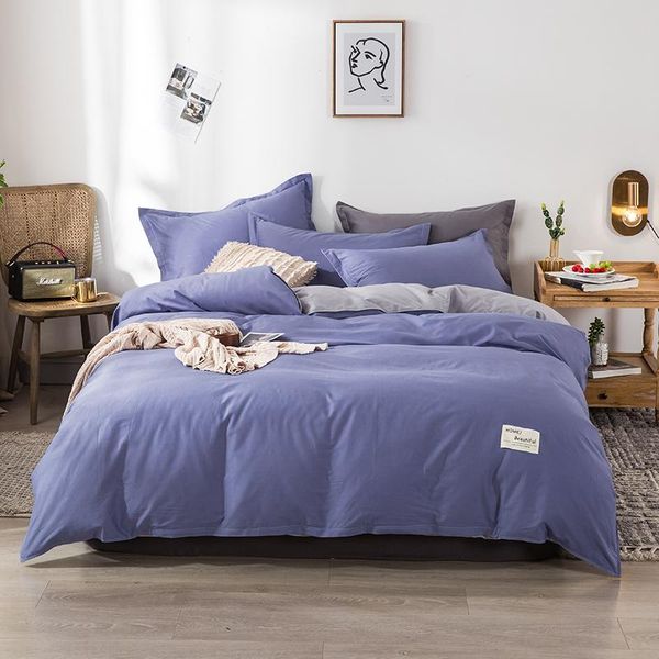 solid color bedding sets cotton twin full double duvet cover sets luxury fashion flat sheet pillow cases simple bedclothes
solid color bedding sets cotton twin full double duvet cover sets luxury fashion flat sheet pillow cases simple bedclothes