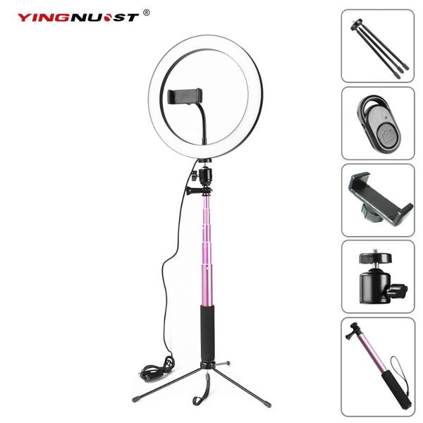 10inch 26cm dimmable led studio camera ring light p phone video light lamp with tripods selfie stick ring phone holder
10inch 26cm dimmable led studio camera ring light p phone video light lamp with tripods selfie stick ring phone holder