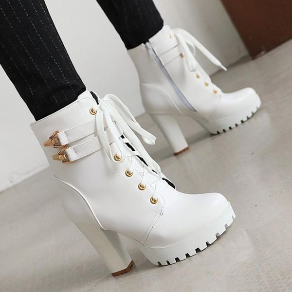 rock shoes woman rubber boots winter footwear round toe boots-women lace up rain 2021 high heel ladies white ankle leather, Black
rock shoes woman rubber boots winter footwear round toe boots-women lace up rain 2021 high heel ladies white ankle leather, Black