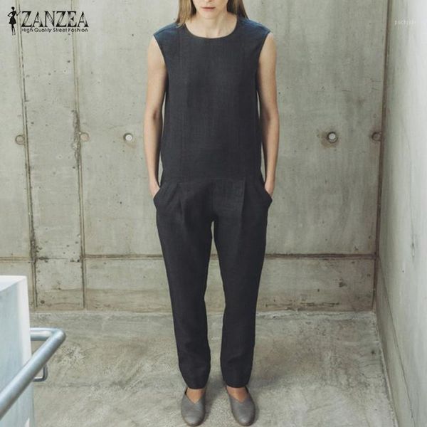 zanzea 2020 plus size linen overalls women's jumpsuits summer sleeveless playsuits harem pants vintage rompers macacao feminino1, Black;white
zanzea 2020 plus size linen overalls women's jumpsuits summer sleeveless playsuits harem pants vintage rompers macacao feminino1, Black;white