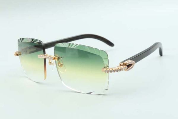 2021 style cutting lens medium diamonds sunglasses 3524020, natural black buffalo horns temples glasses, size: 58-18-140mm, White;black
2021 style cutting lens medium diamonds sunglasses 3524020, natural black buffalo horns temples glasses, size: 58-18-140mm, White;black