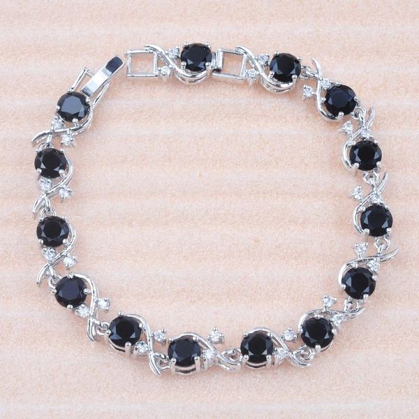 link, chain for women russian style black crystal bracelets dubai wedding jewelry charm cz female bangles 2021
link, chain for women russian style black crystal bracelets dubai wedding jewelry charm cz female bangles 2021