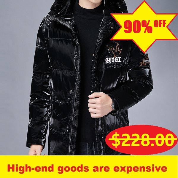 2020 new winter white duck down warm down jacket men's fashion trendy printed hooded jacket, Black
2020 new winter white duck down warm down jacket men's fashion trendy printed hooded jacket, Black