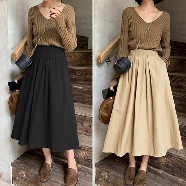 female office holiday skirts 5xl womens fashion autumn long skirts zanzea high elastic waist skirt elegant solid pleated, Black
female office holiday skirts 5xl womens fashion autumn long skirts zanzea high elastic waist skirt elegant solid pleated, Black