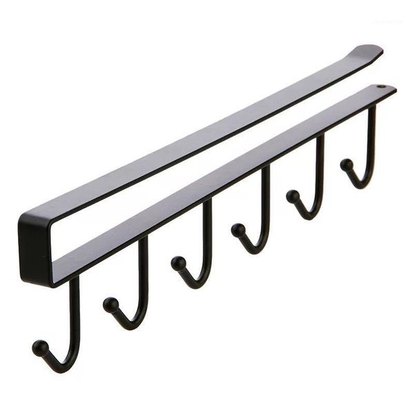 6 hooks under shelf mug cup metal holder hanging rack cupboard kitchen organizer multifunctional hook1
6 hooks under shelf mug cup metal holder hanging rack cupboard kitchen organizer multifunctional hook1