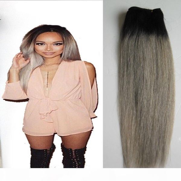 ombre brazilian straight hair ombre grey hair weave 100g 1pcs t1b gray non-remy grey hair weave, Black
ombre brazilian straight hair ombre grey hair weave 100g 1pcs t1b gray non-remy grey hair weave, Black