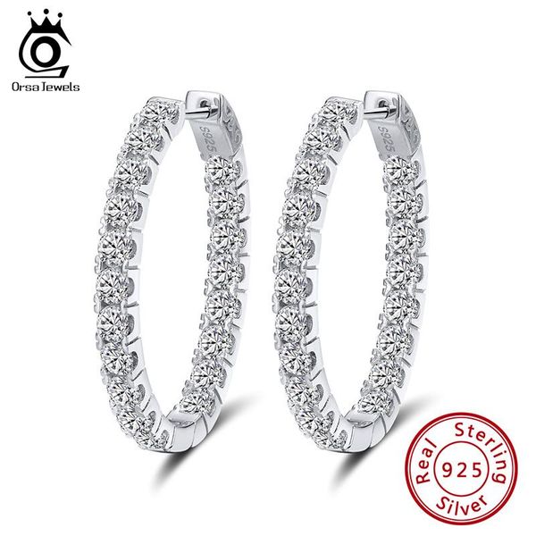 orsa jewels pure sterling silver women hoop earrings s925 full zircon 35 mm circle earrings trendy delicate fine jewelry se223, Golden;silver
orsa jewels pure sterling silver women hoop earrings s925 full zircon 35 mm circle earrings trendy delicate fine jewelry se223, Golden;silver
