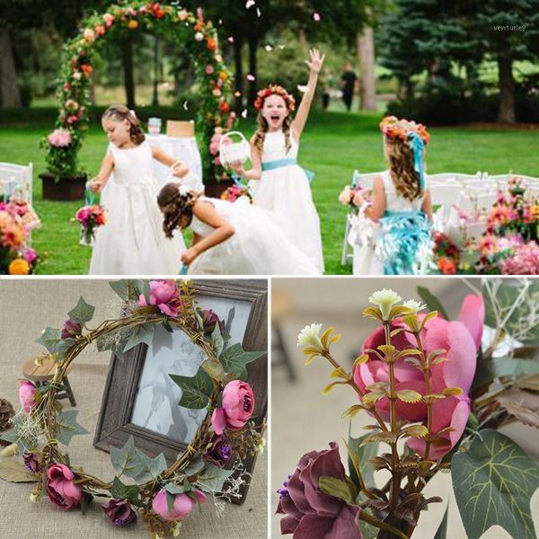 decorative flowers & wreaths 1pcs artificial roses bridal headdress floral crown handmade children wreath wedding decoration bridesmaid hair
decorative flowers & wreaths 1pcs artificial roses bridal headdress floral crown handmade children wreath wedding decoration bridesmaid hair