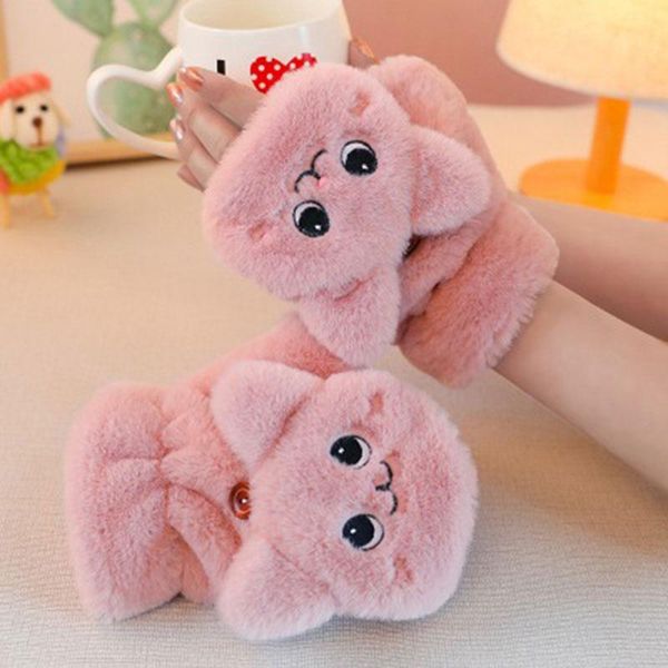 five fingers gloves winter warm soft fur knit mittens women flip half finger driving plush thick cute cat touch screen, Blue;gray
five fingers gloves winter warm soft fur knit mittens women flip half finger driving plush thick cute cat touch screen, Blue;gray