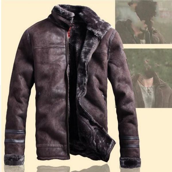 fashion mens stand collar coats thick fur lining jackets suede leather warm winter jacket vintage coat1, Black;brown
fashion mens stand collar coats thick fur lining jackets suede leather warm winter jacket vintage coat1, Black;brown